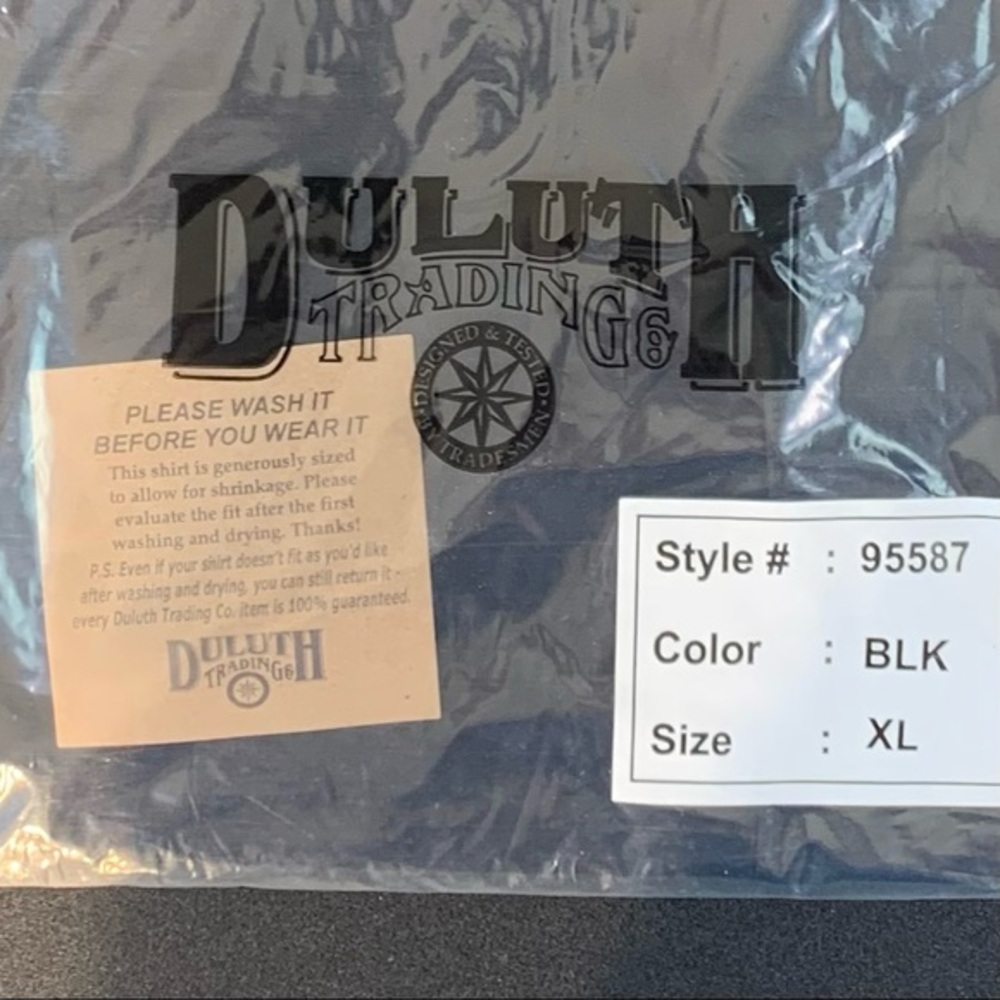 Duluth Trading Co. NWT black Men’s Longtail T short sleeve with pocket. - Picture 4 of 15
